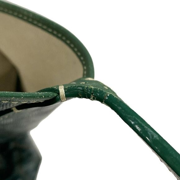 Goyard Tote Bag Saint Louis PM Green Leather - Picture 12 of 15